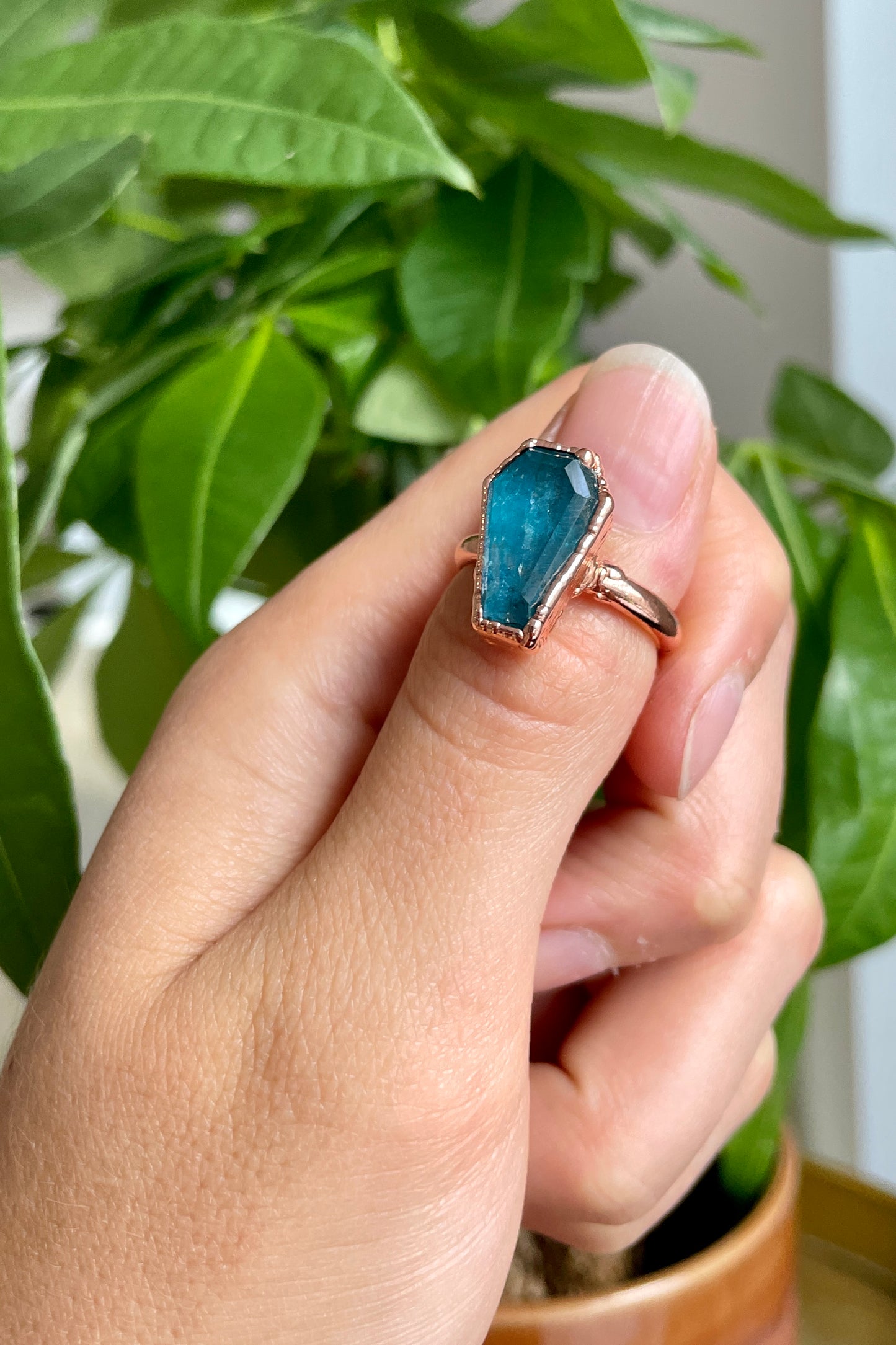 Apatite Coffin Ring