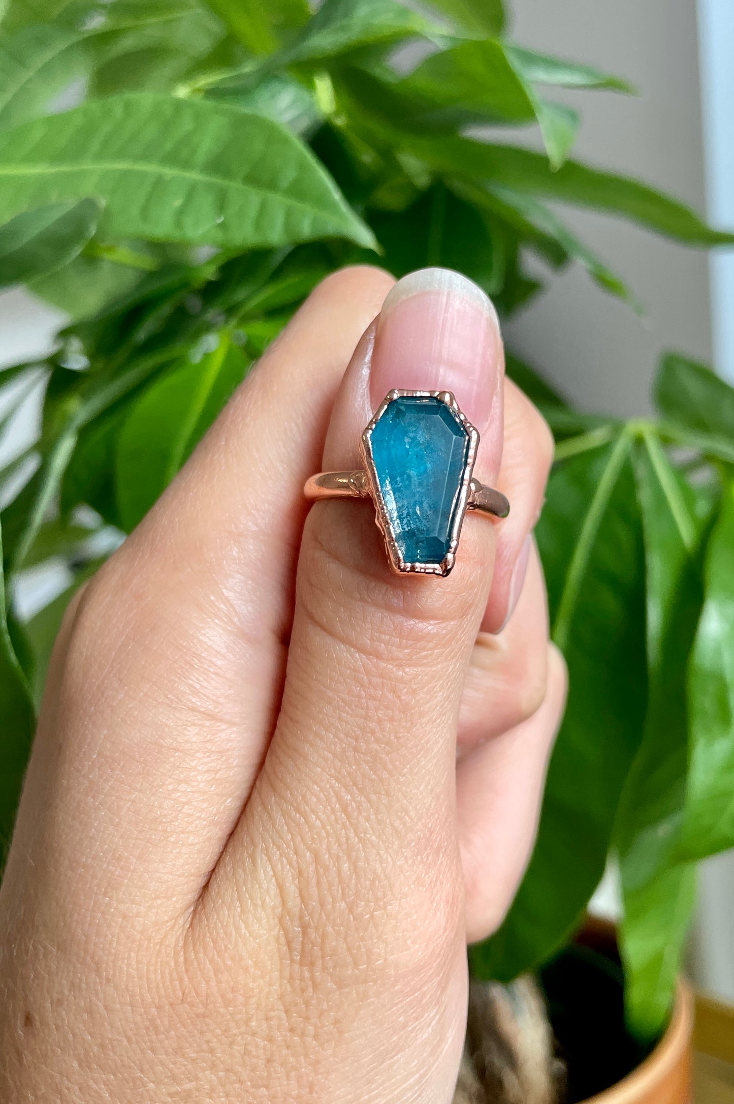 Apatite Coffin Ring