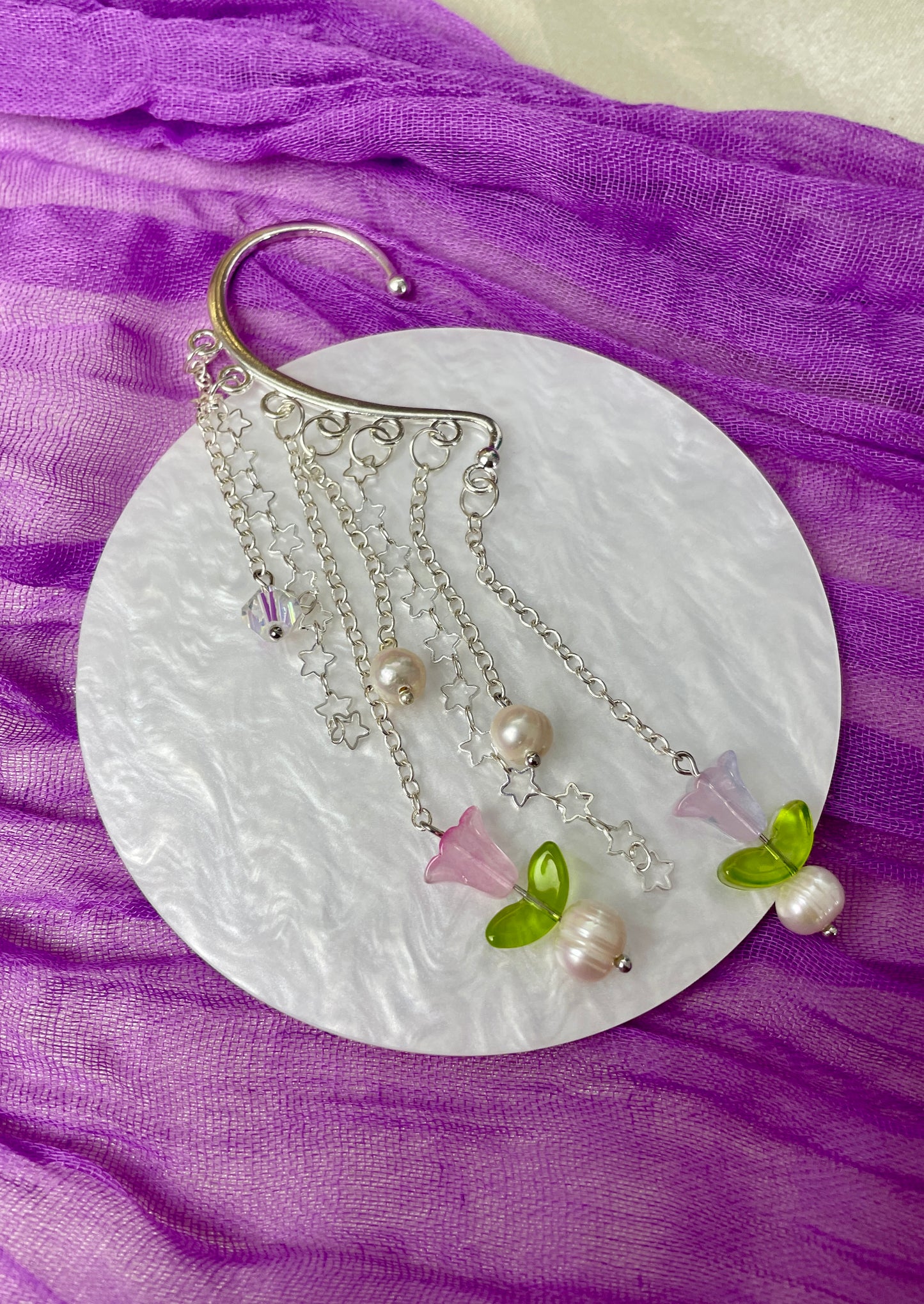 Spring Fairy Cuff: Silver