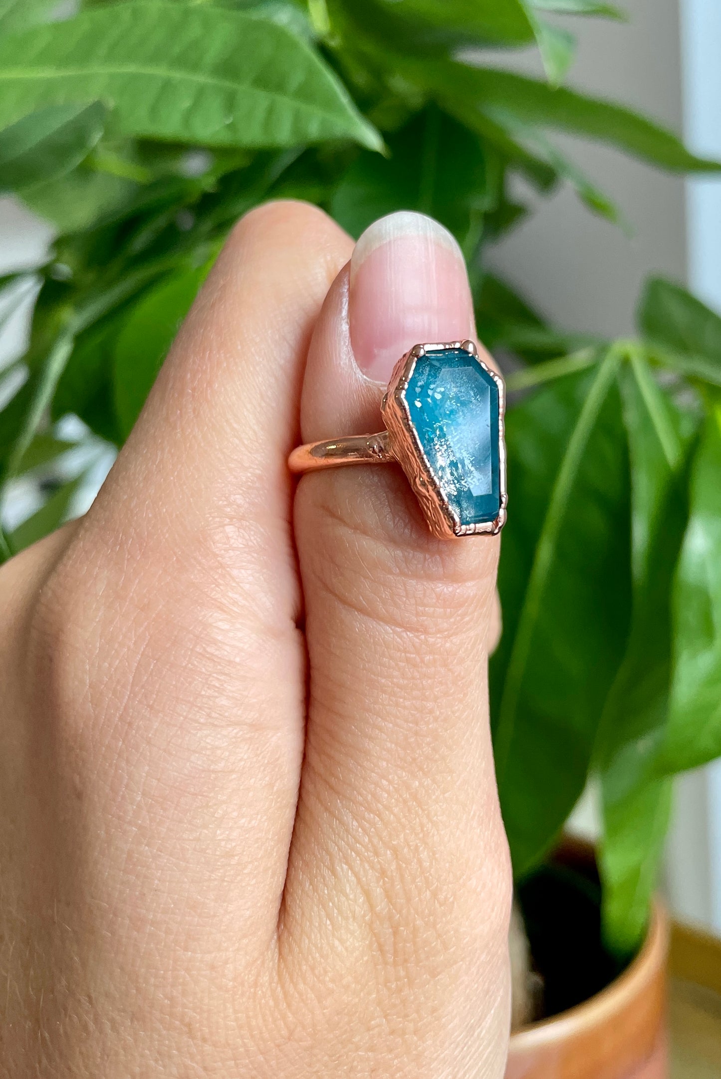 Apatite Coffin Ring