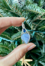 Load image into Gallery viewer, Blue Lace Agate &amp; Kyanite in Sterling
