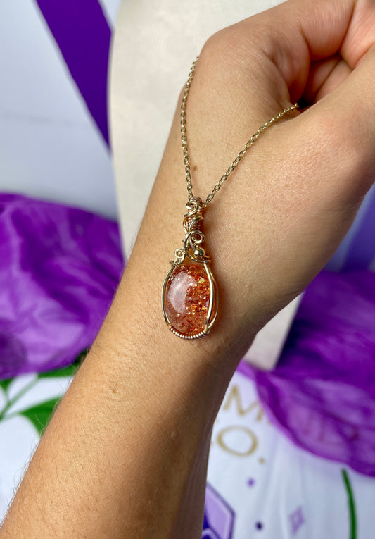 Confetti Sunstone: 14k Yellow & Rose Gold Filled