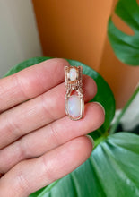 Load image into Gallery viewer, Double Opal Micro White: 14k Rose Gold Filled
