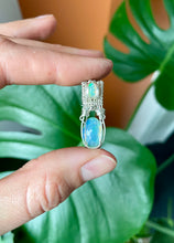 Load image into Gallery viewer, Double Opal Micro Blue: Sterling Silver
