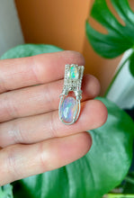 Load image into Gallery viewer, Double Opal Micro Blue: Sterling Silver
