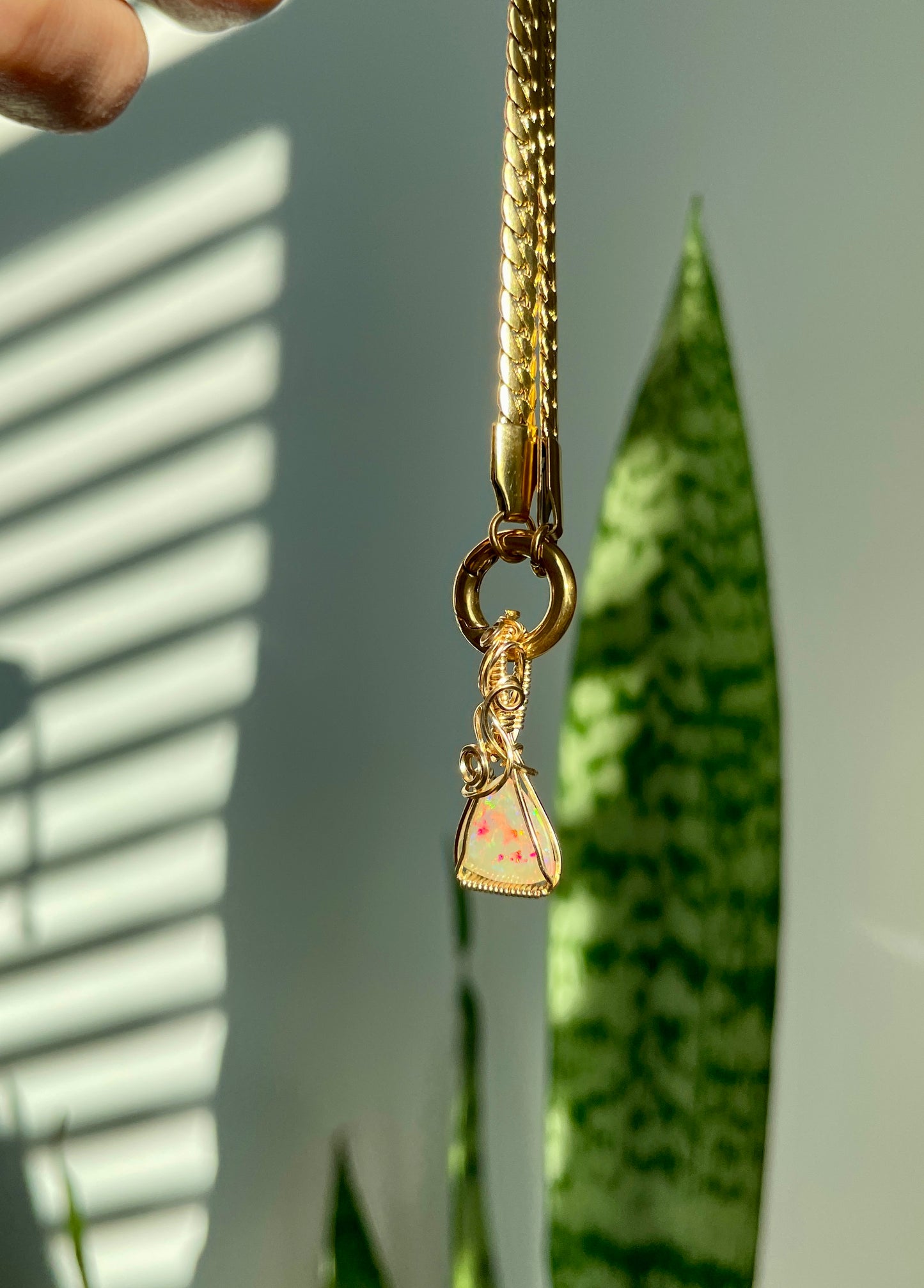 Power of Three: Ethiopian Opal in Gold Fill