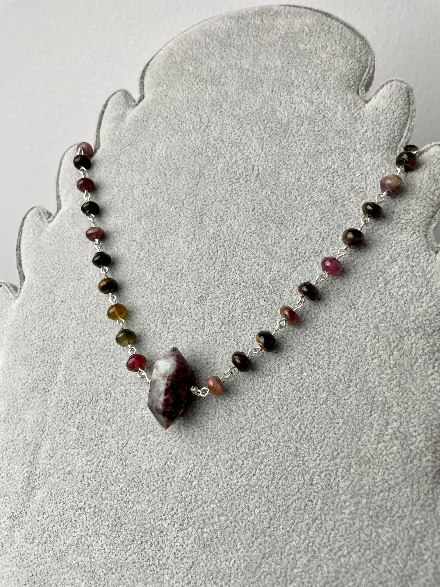 Tourmaline Choker: Sterling