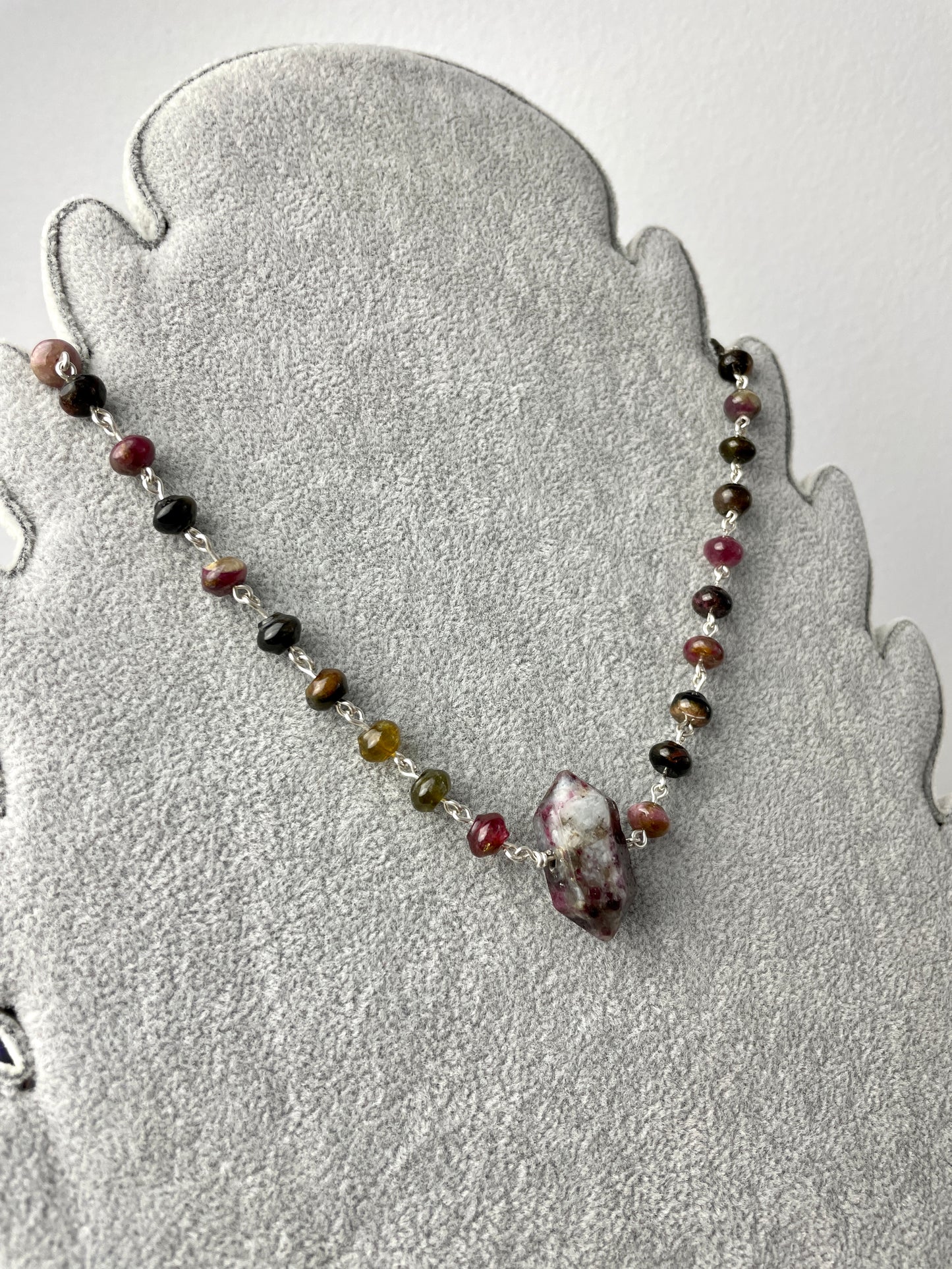 Tourmaline Choker: Sterling