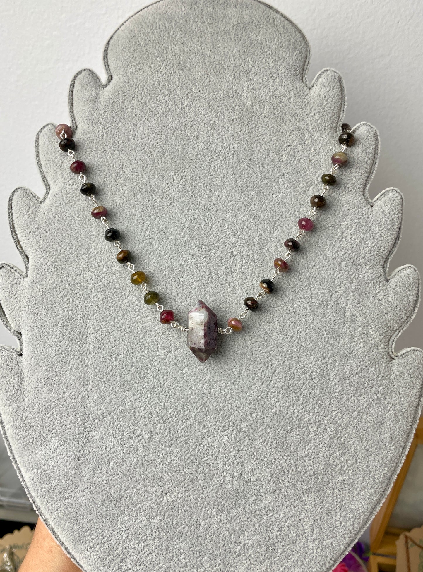 Tourmaline Choker: Sterling